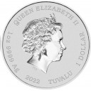 2022 - TUVALU 1 Dollar 1 Oz Argento 007 BU